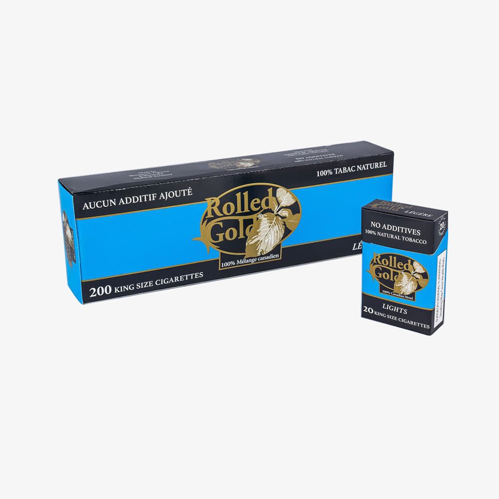 rolled gold light cigarettes