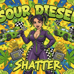 Sour Diesel Shatter – Energizing Sativa Cannabis Extract | Green Serenity