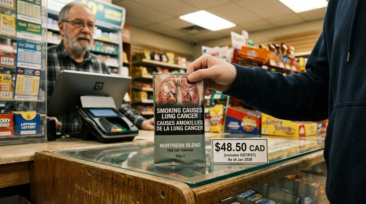 pouch of tobacco price canada